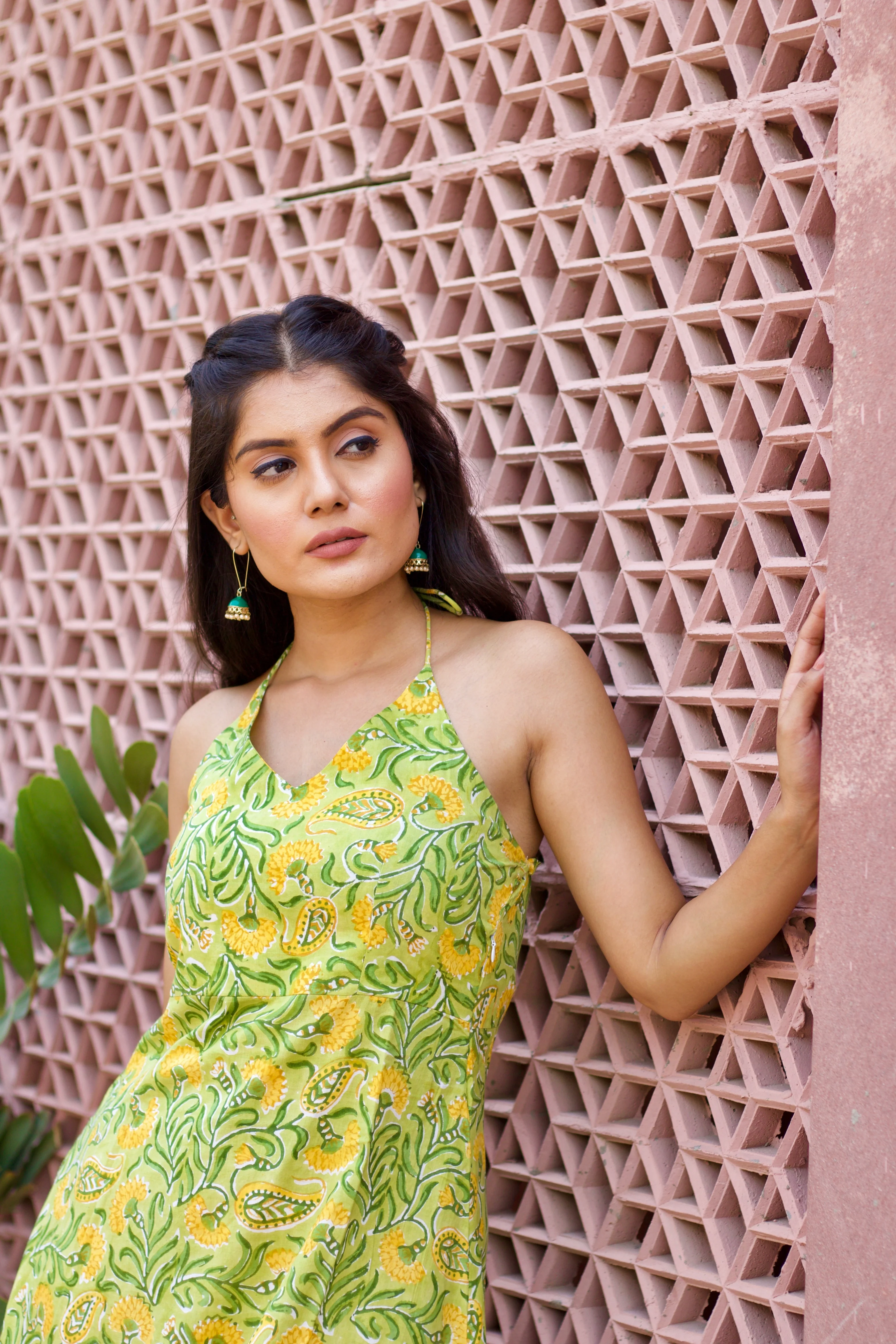 Green Paisley 'Grace' Pure Cotton Dress - Image 5