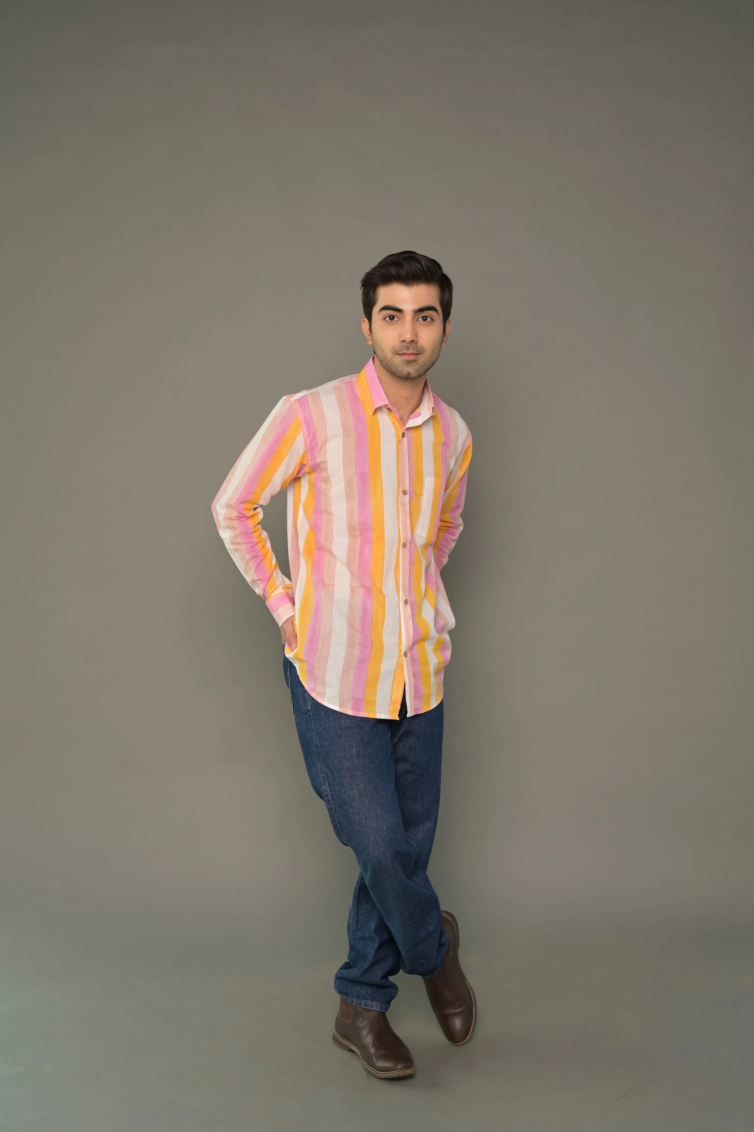 Multicolour Striped Cotton Shirt - Image 3
