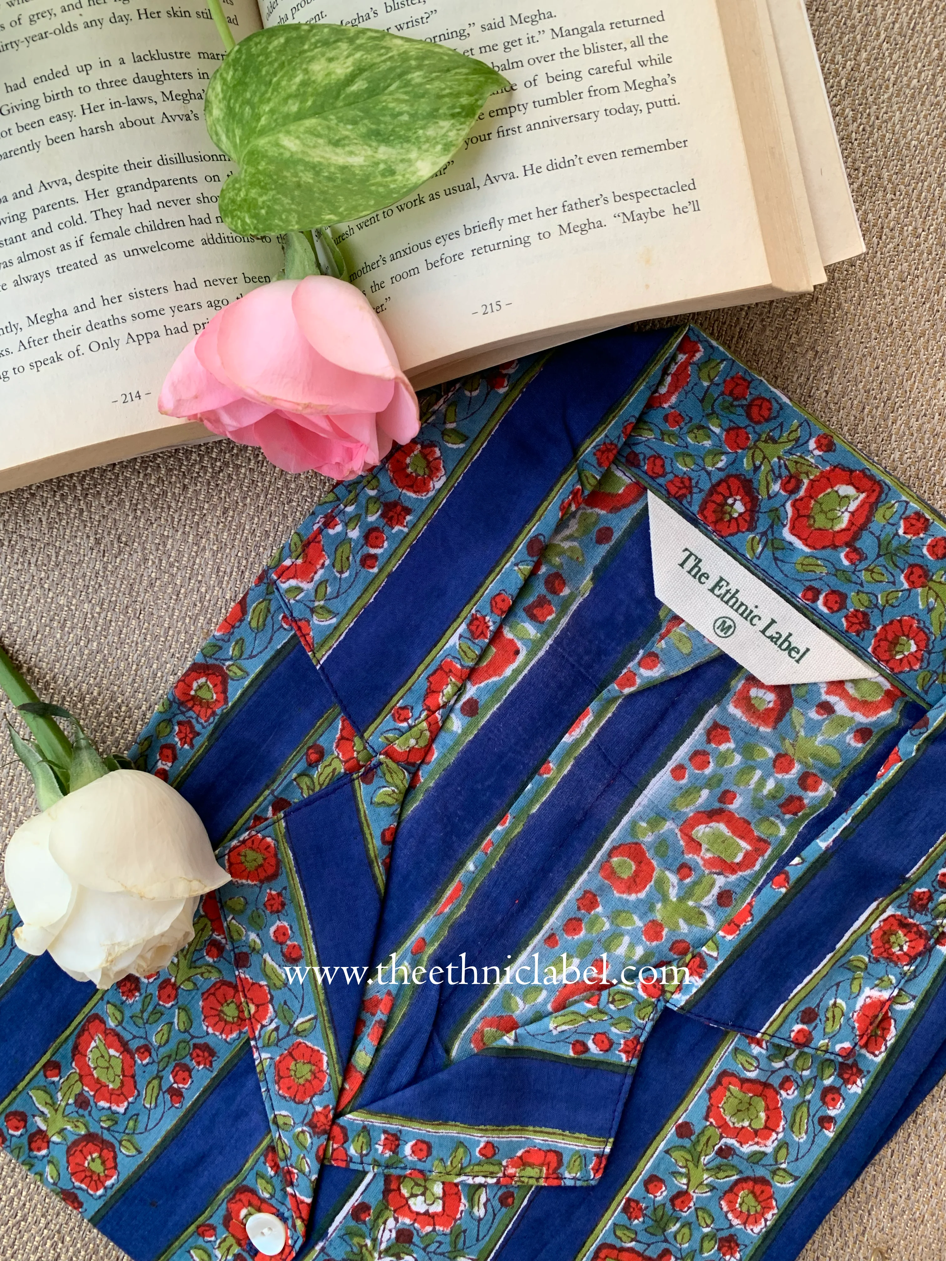 "Myra" Hand Block Printed Cotton Shirt - Image 5