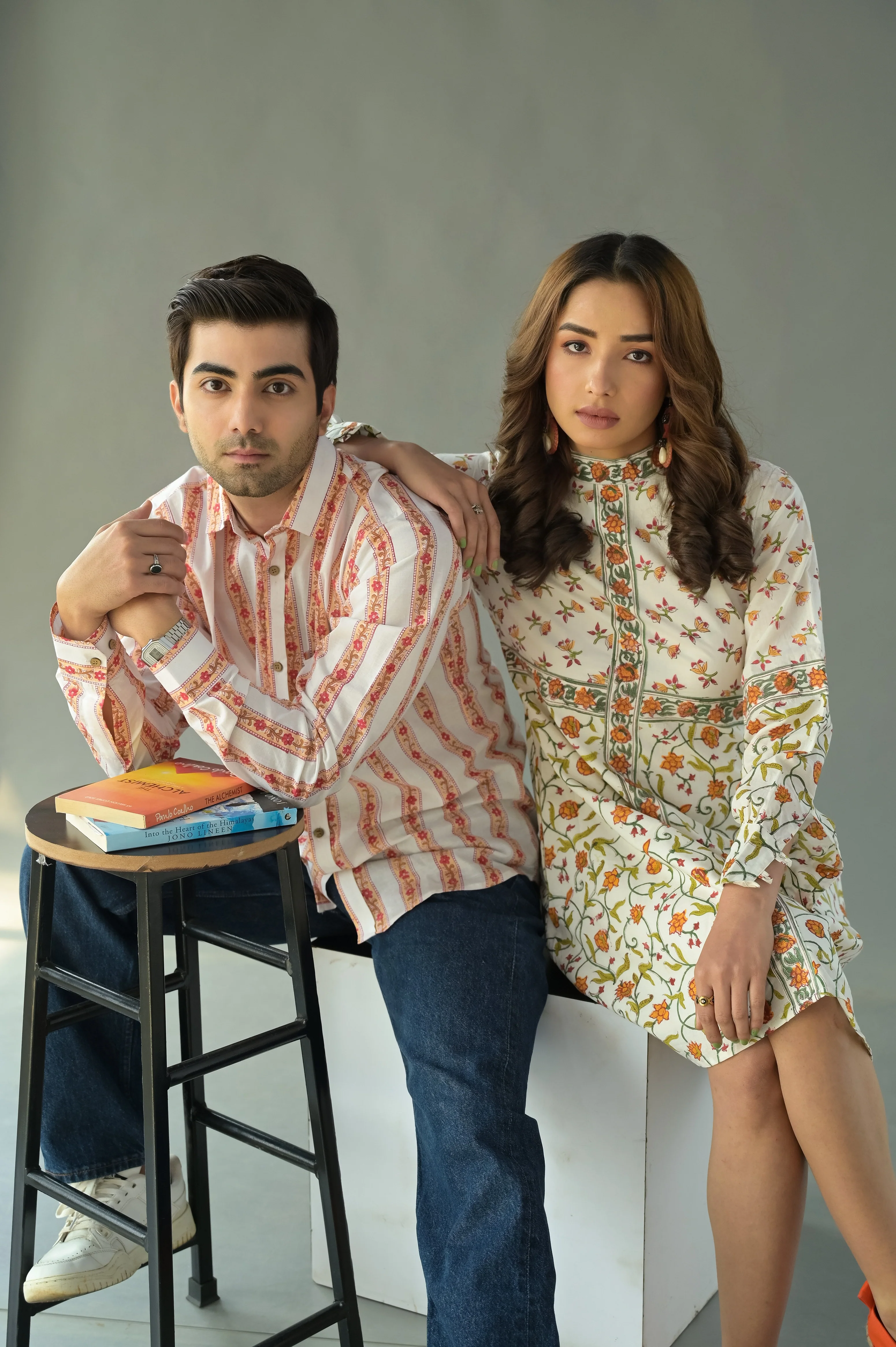 Orange Striped Cotton Shirt - Image 8