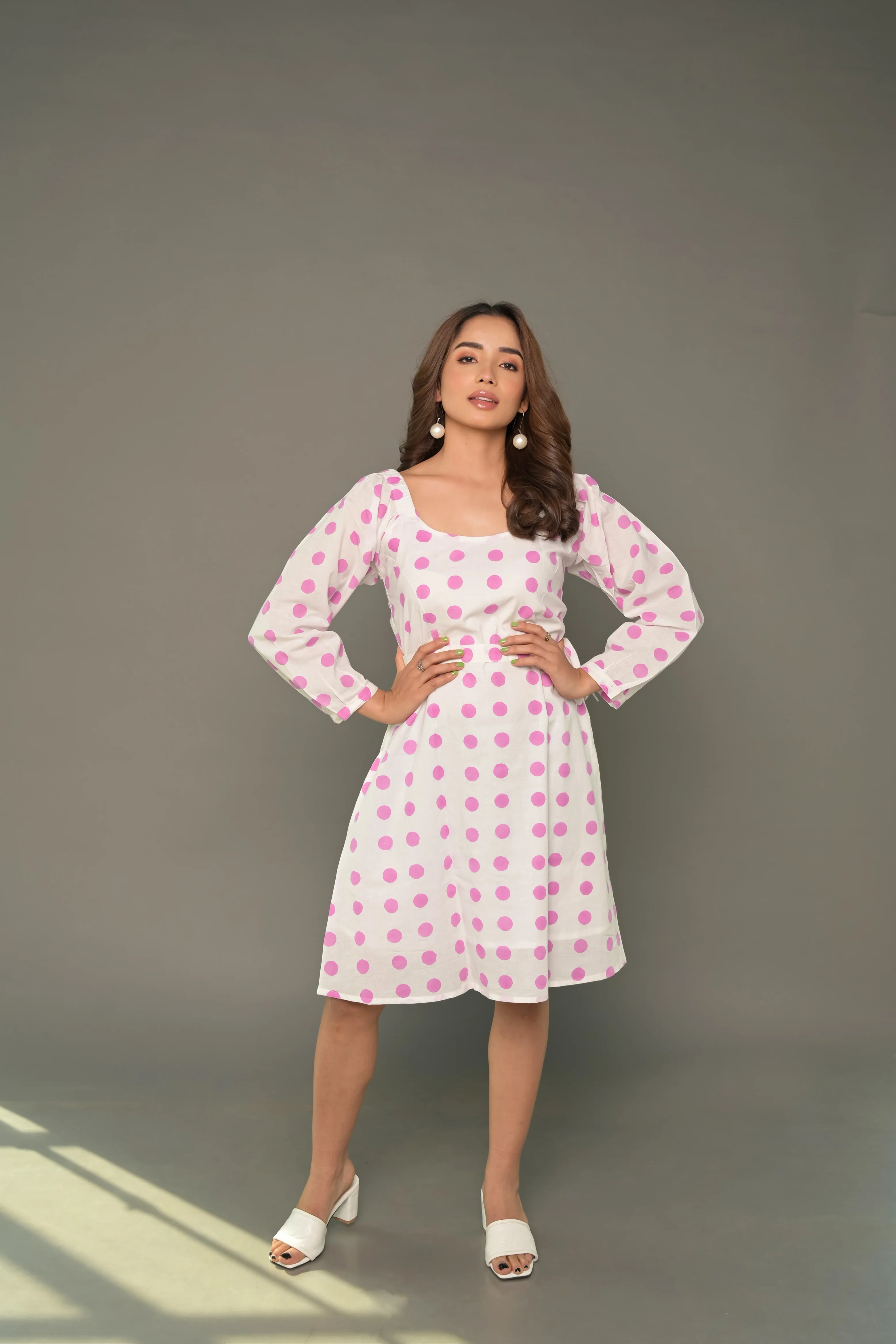 Pink Polka "Soulmate" Cotton Dress & Shirt Combo - Image 6