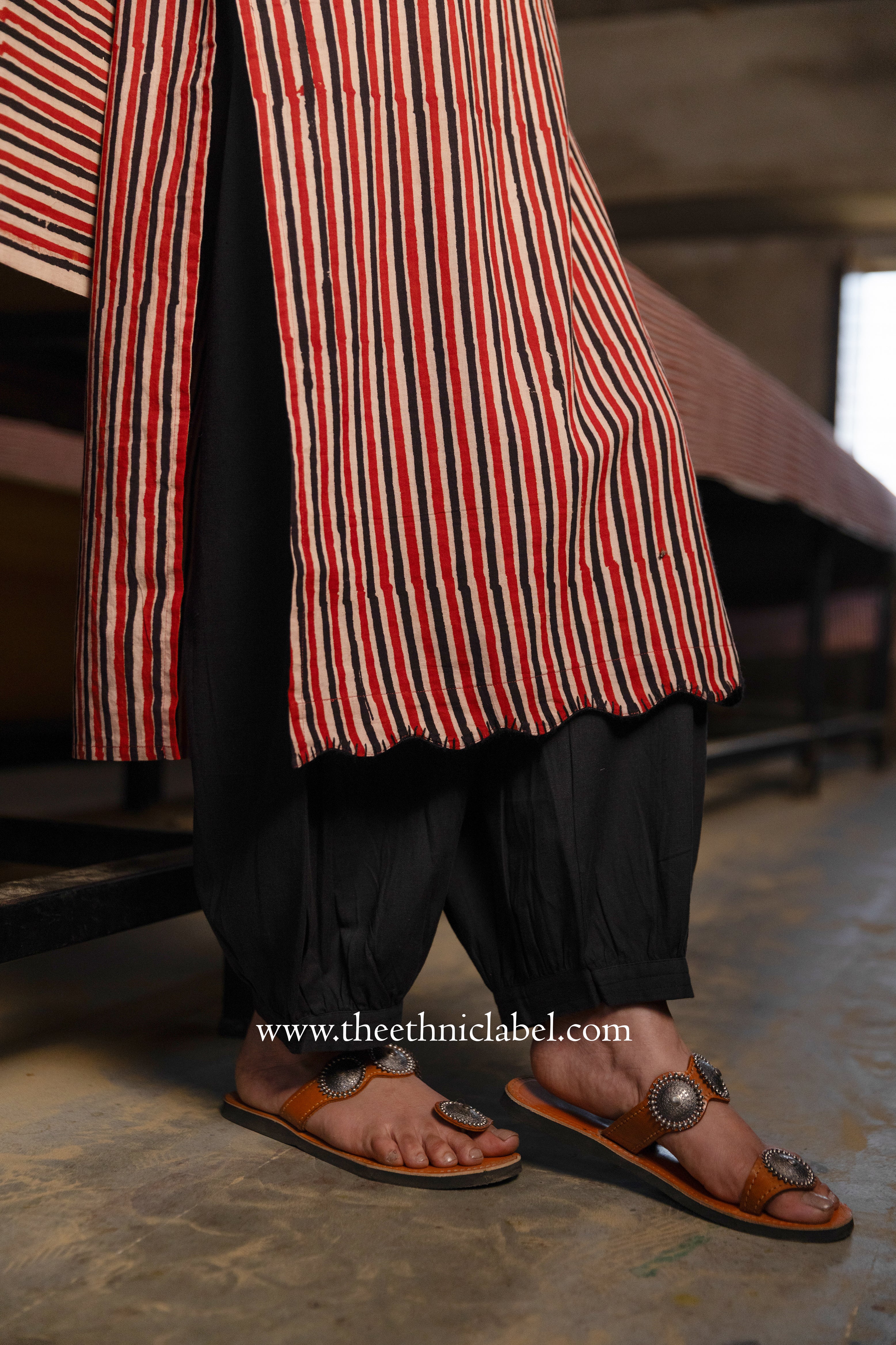 "Samaa" Hand Block Printed Cotton kurta - Image 6