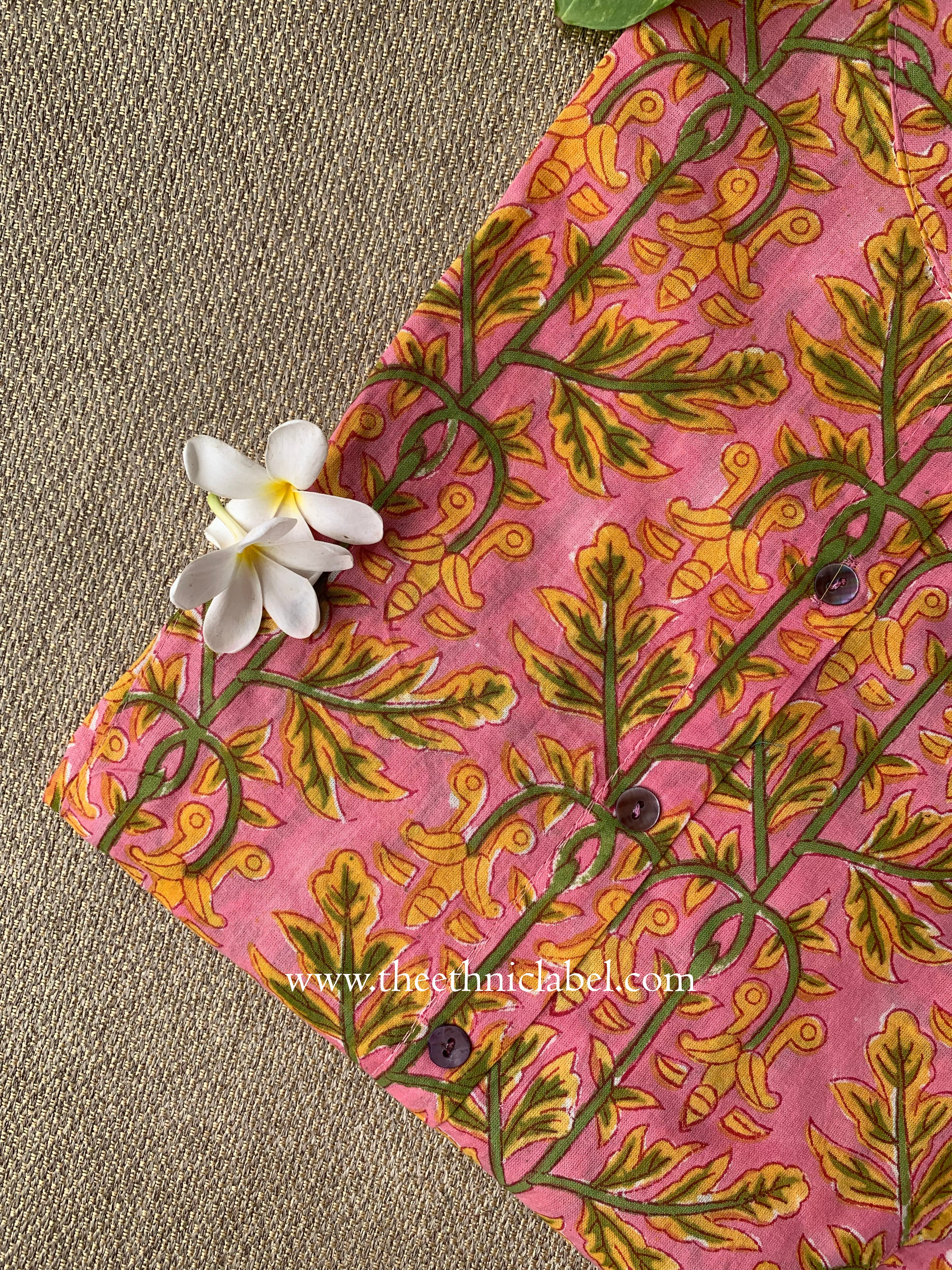 "Shikha" Block Printed Cotton Short kurta - Image 3