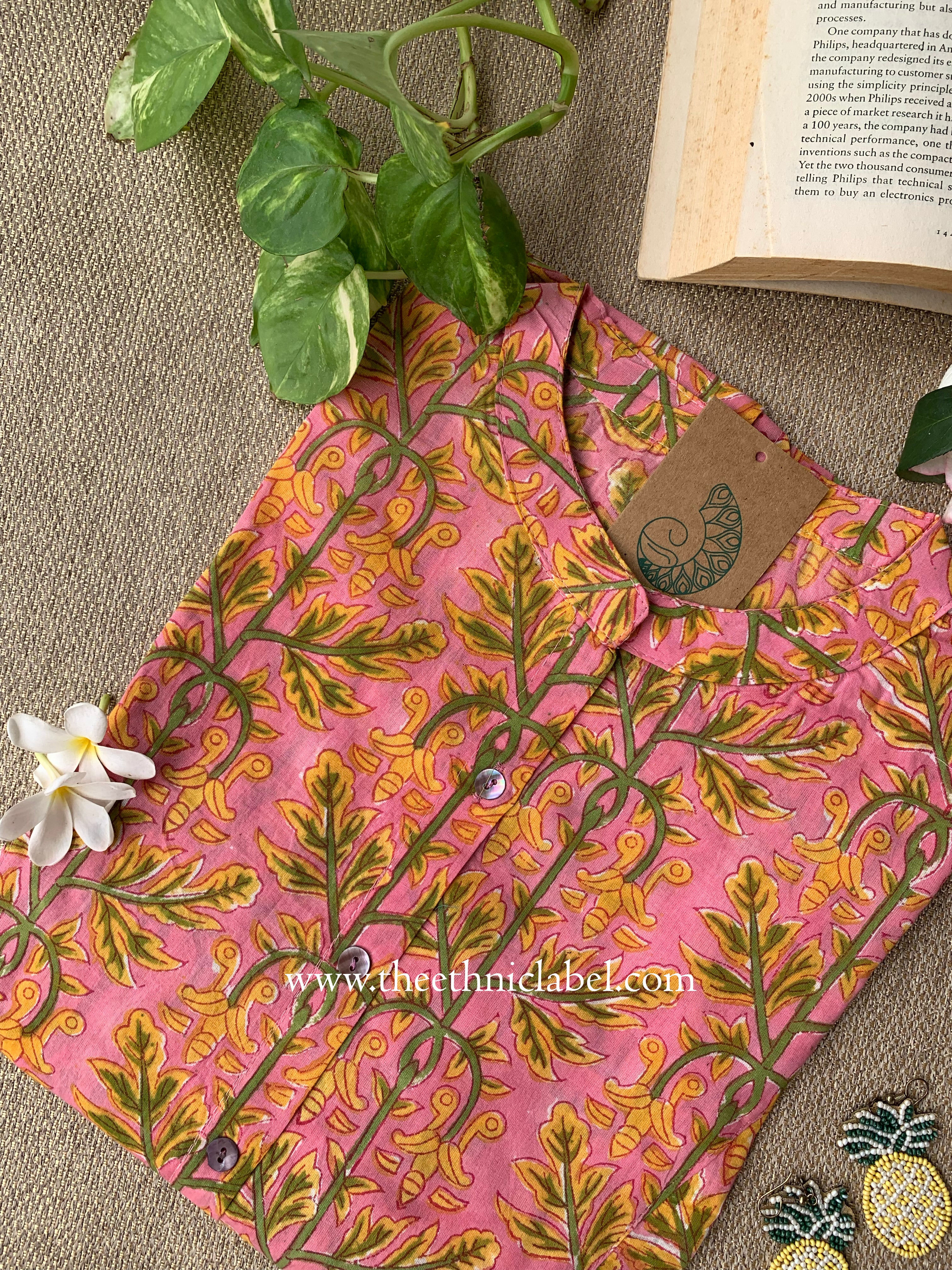 "Shikha" Block Printed Cotton Short kurta - Image 4